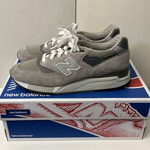 New Balance 998 CORE MADE IN USA - GREY/SILVER size 8